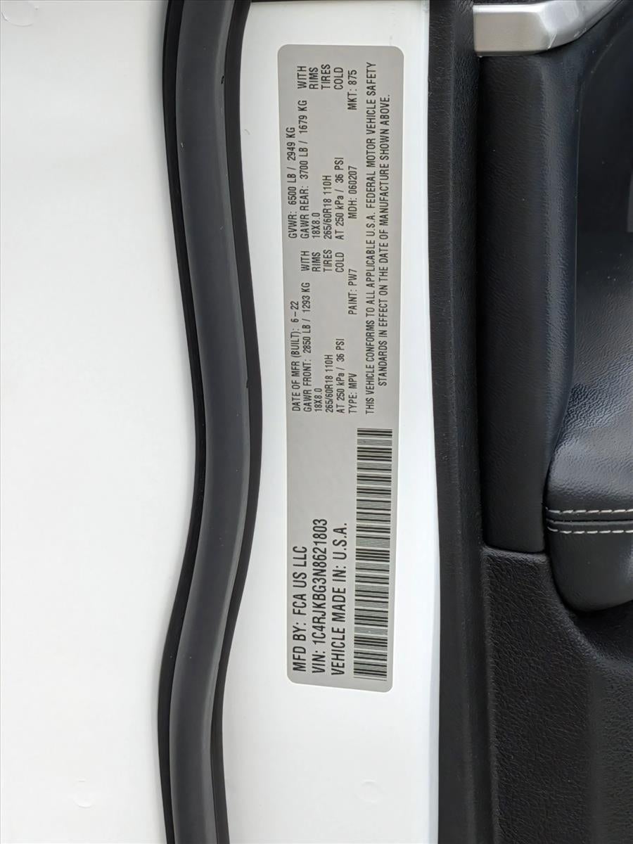 2022 Jeep Grand Cherokee L Limited 4x4