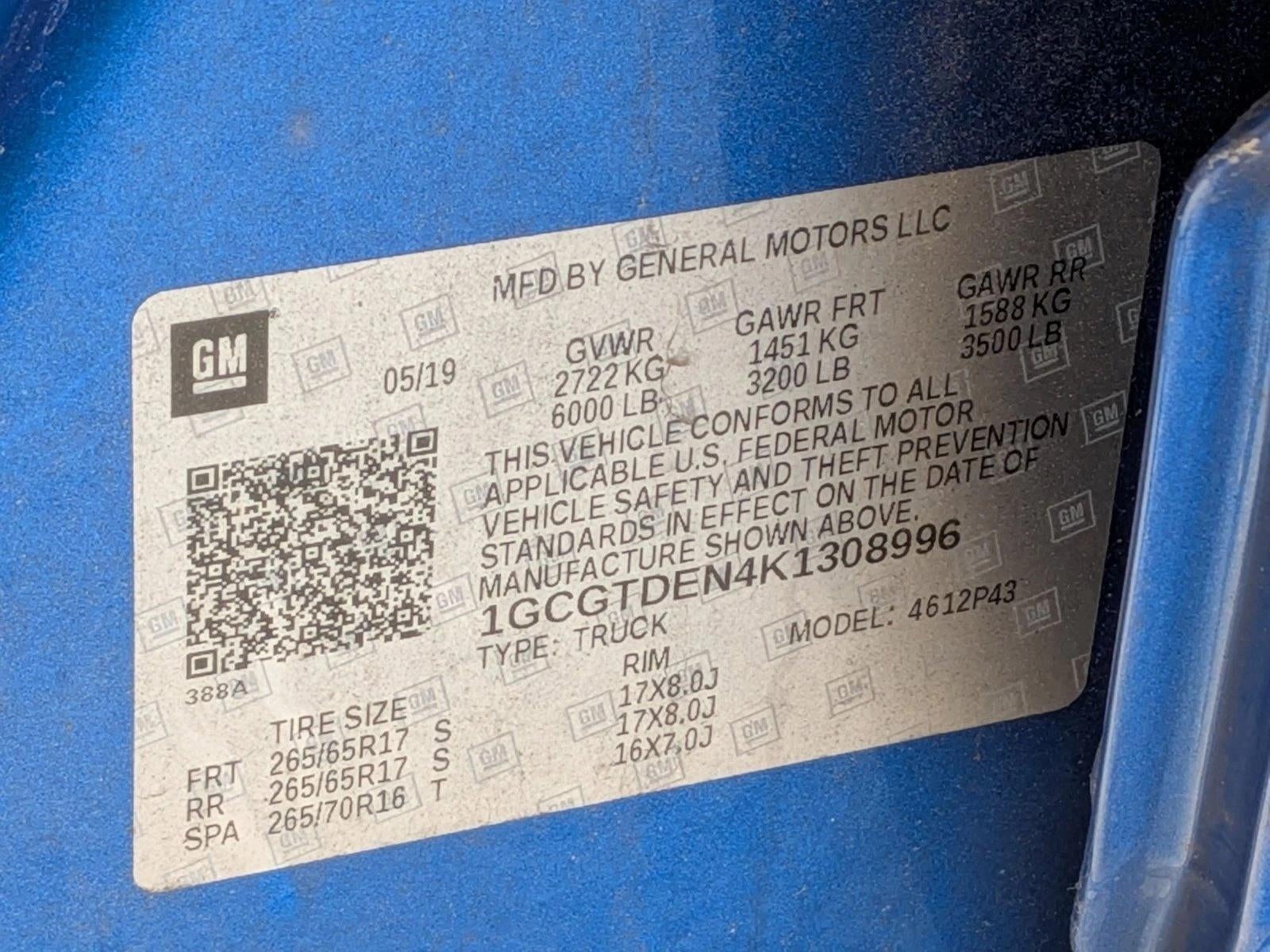 2019 Chevrolet Colorado 4WD Z71