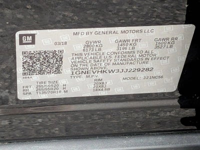 2018 Chevrolet Traverse LT Leather