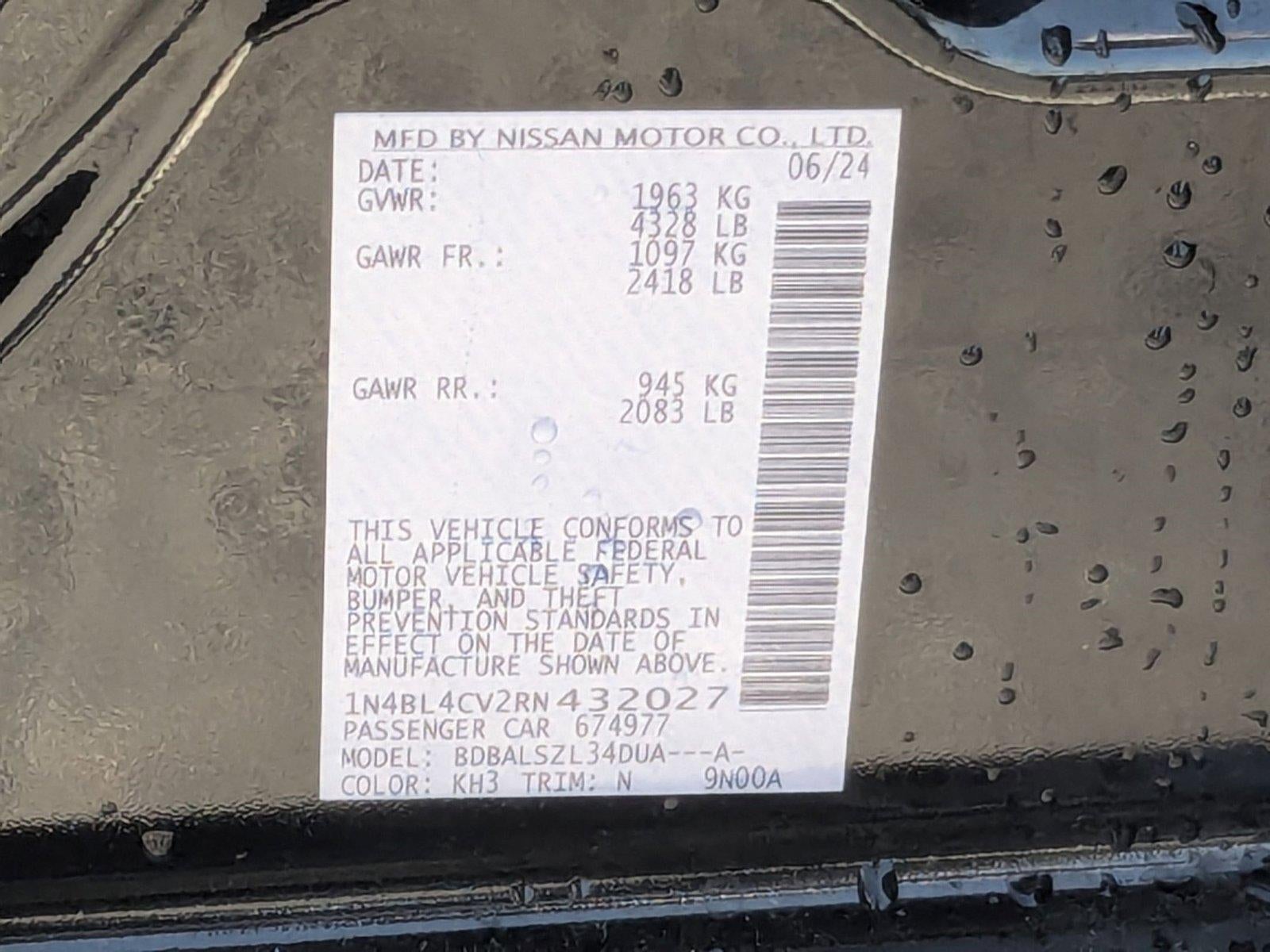 2024 Nissan Altima 2.5 SR