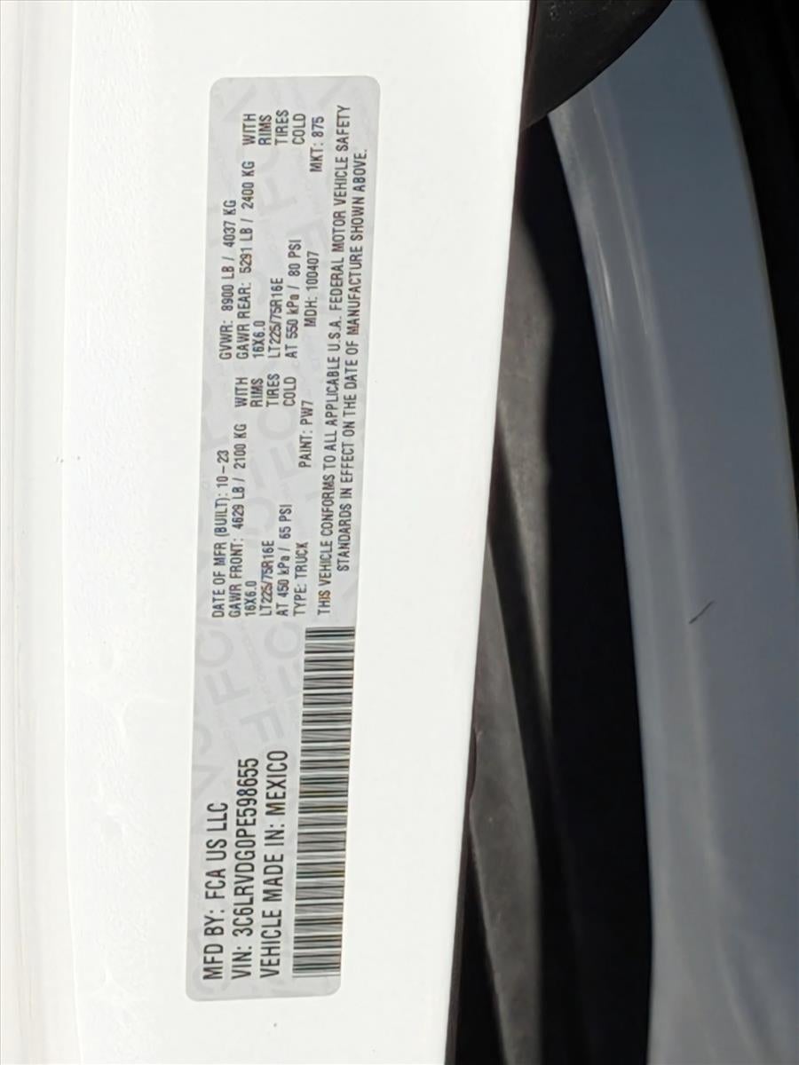 2023 RAM ProMaster 2500 Base