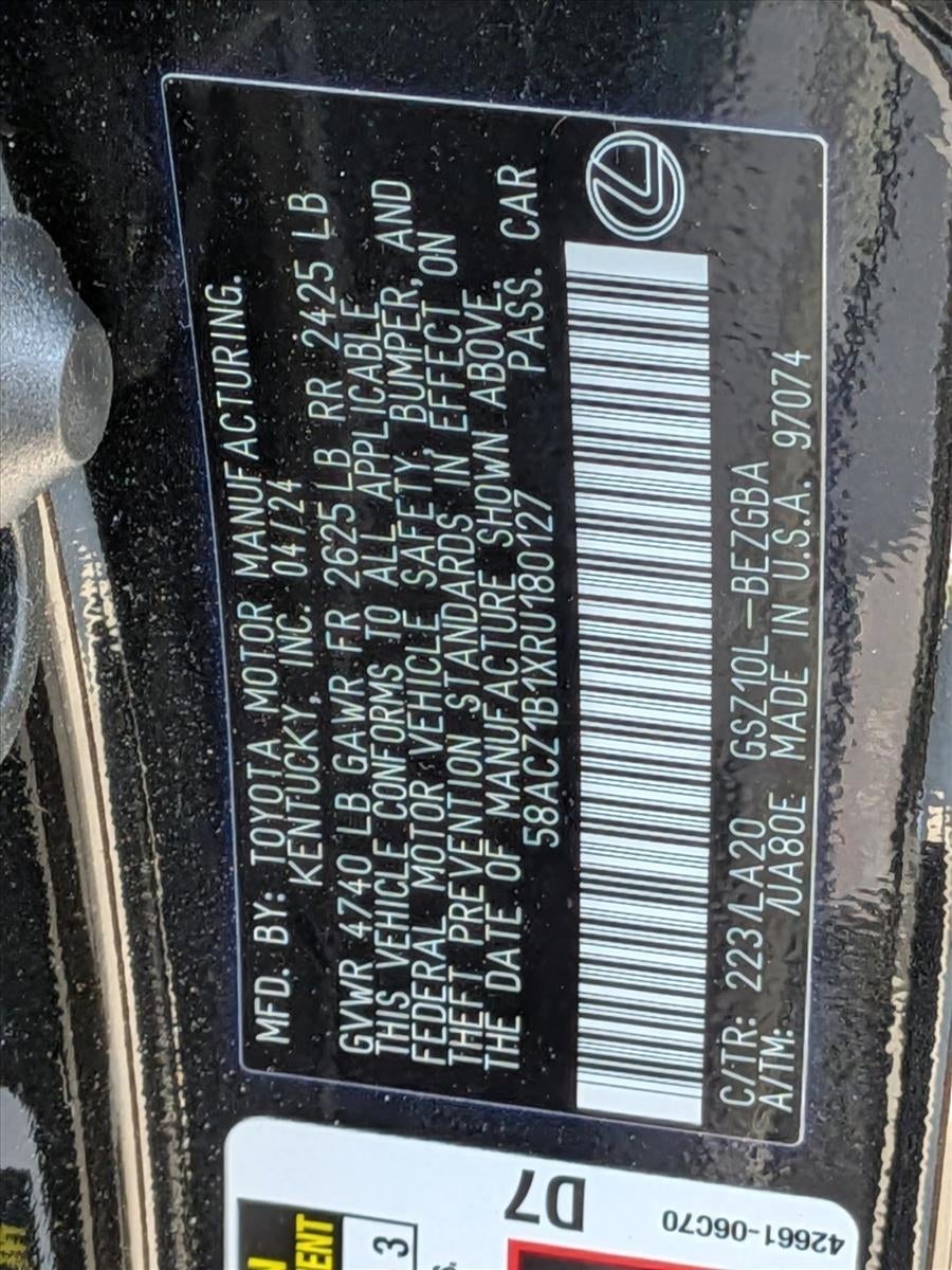 2024 Lexus ES 350 ES 350