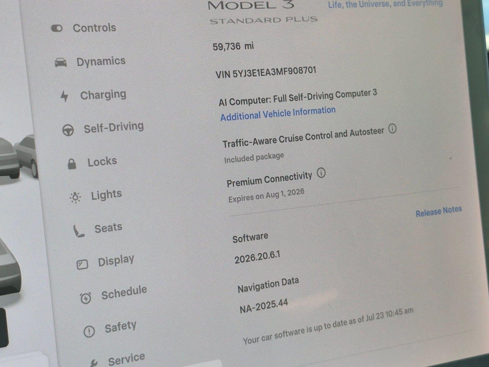 2021 Tesla Model 3 Standard Range Plus Rear-Wheel Drive