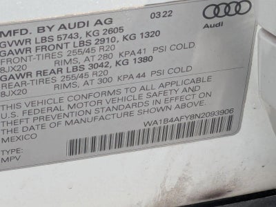 2022 Audi SQ5 Premium Plus