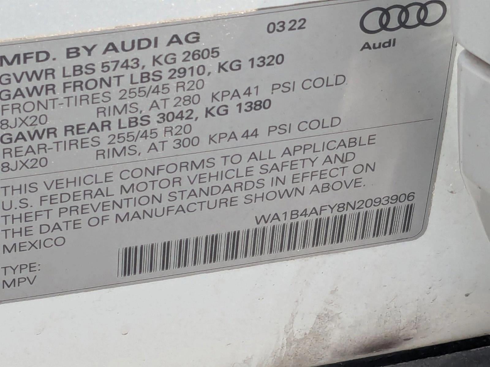 2022 Audi SQ5 Premium Plus