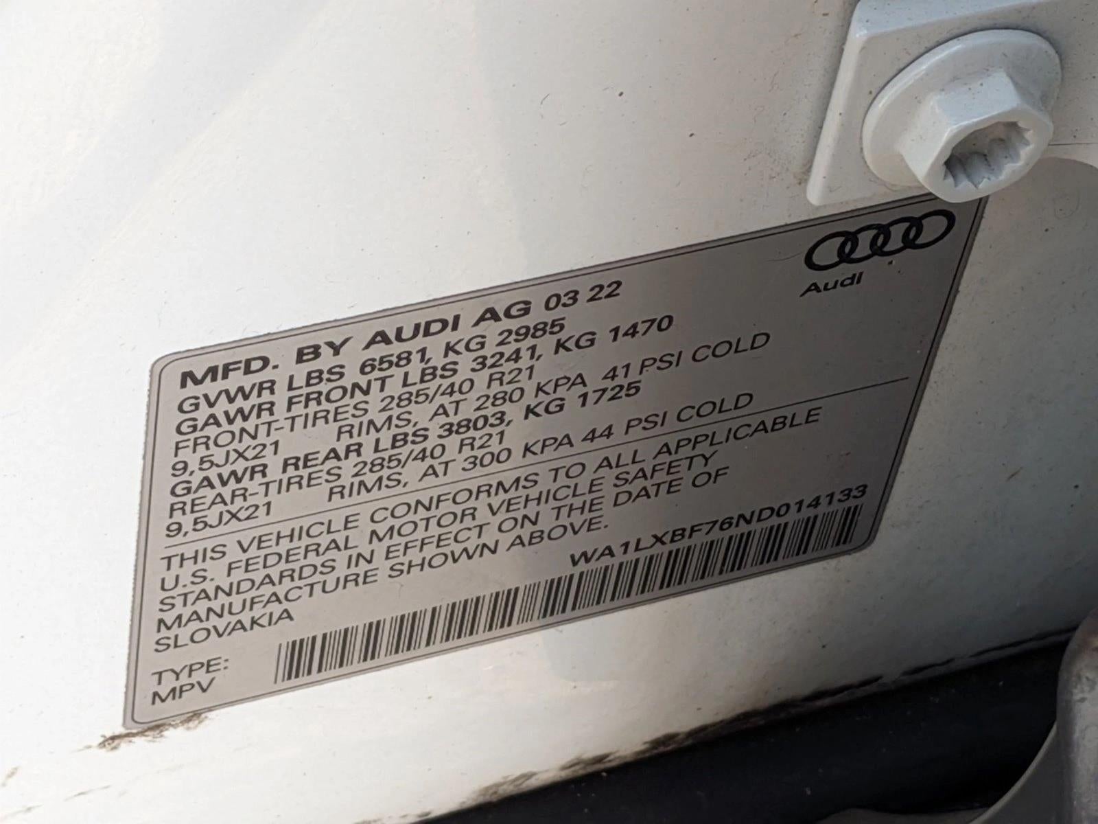 2022 Audi Q7 Premium Plus