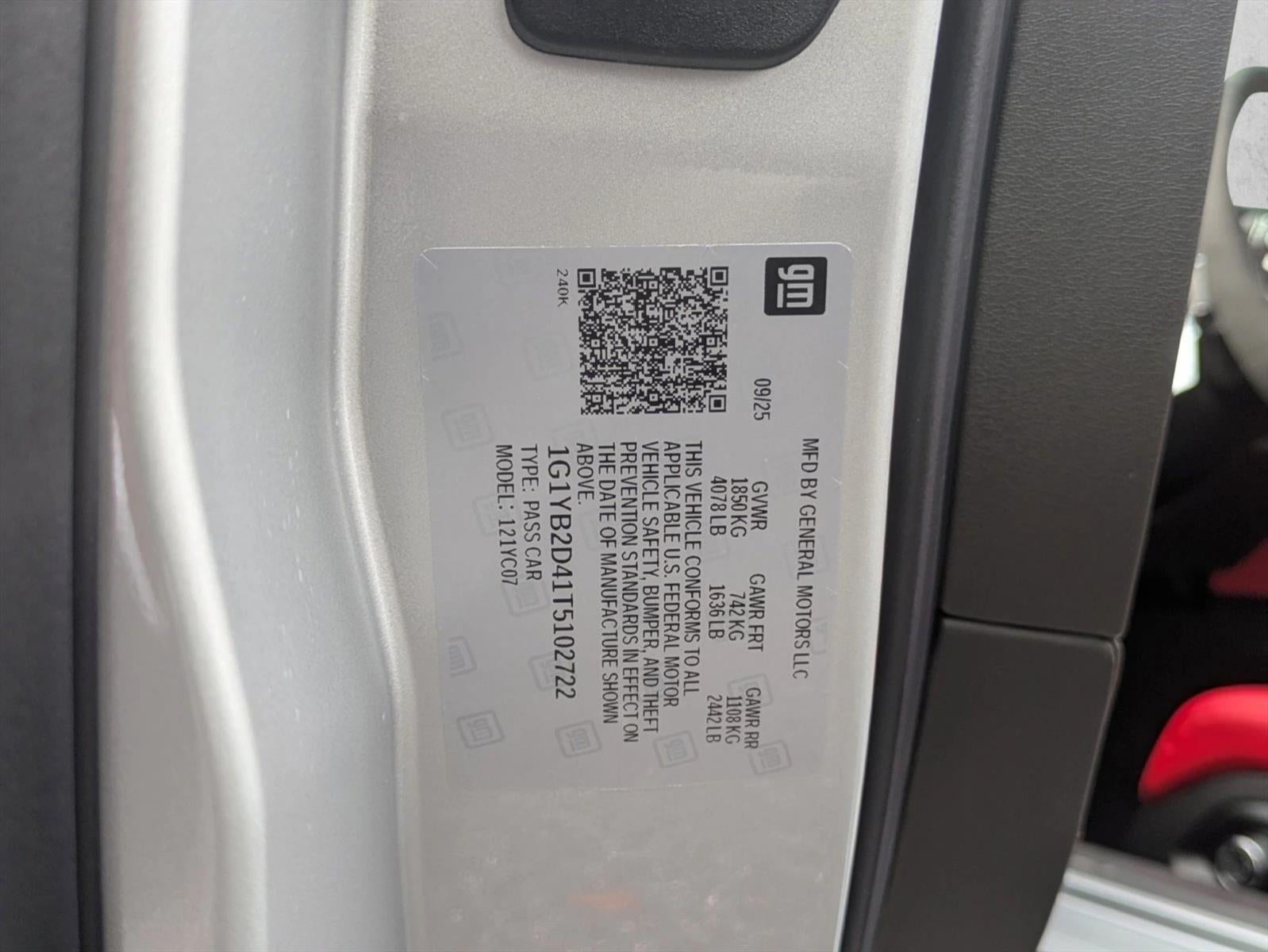 2026 Chevrolet Corvette Stingray 2LT