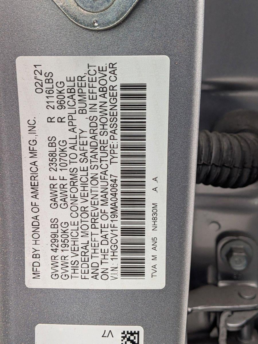 2021 Honda Accord Sedan LX