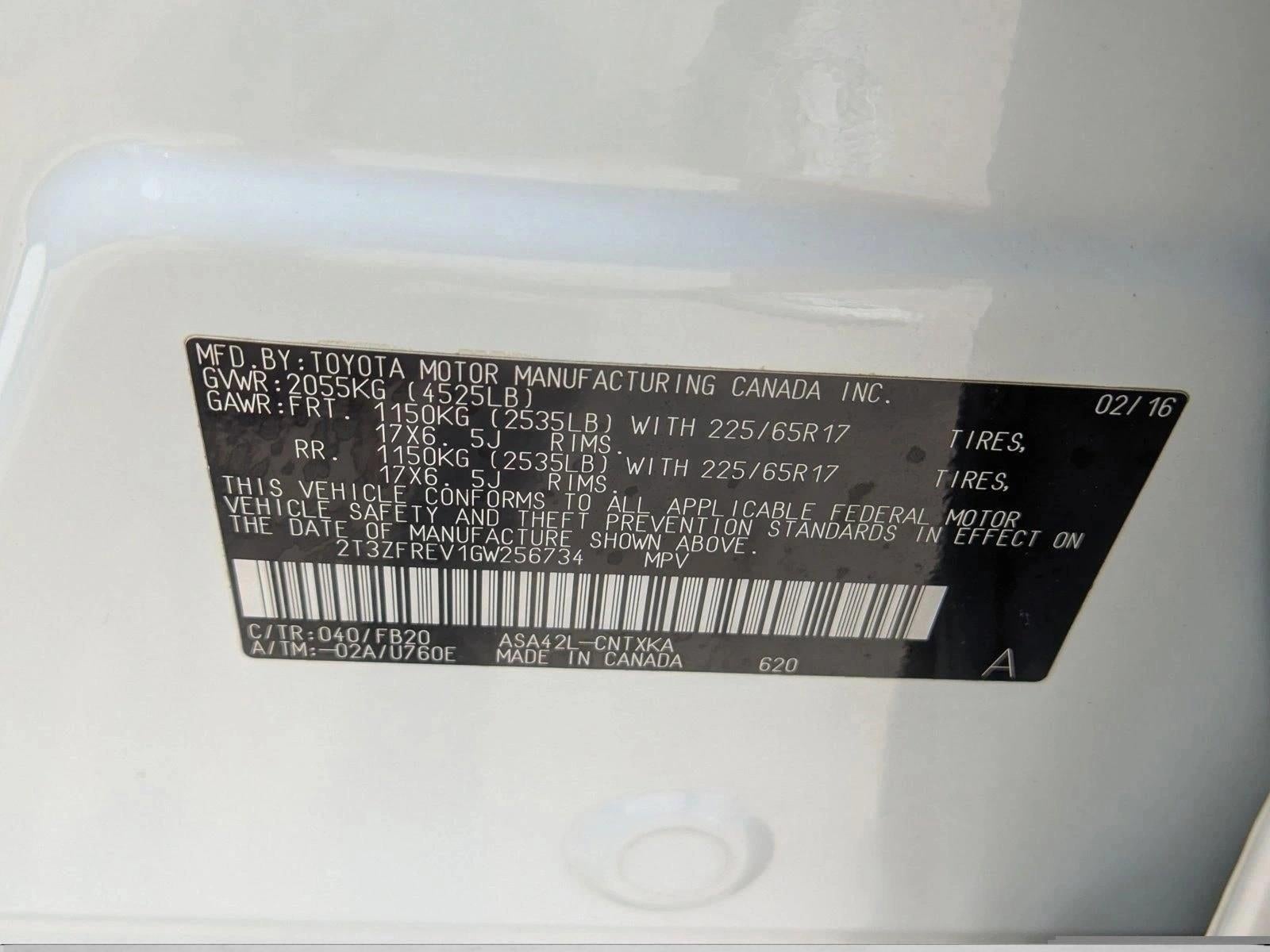2016 Toyota RAV4 LE