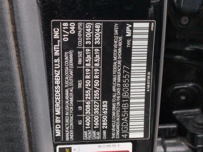 2018 Mercedes-Benz GLE 350 4MATIC®