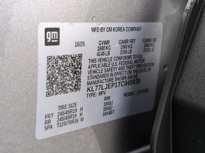 2026 Chevrolet Trax 2RS