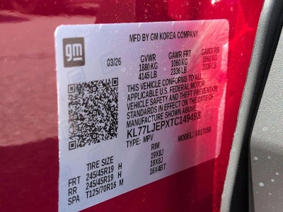 2026 Chevrolet Trax 2RS