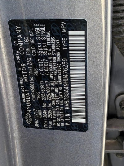 2017 Hyundai Tucson SE