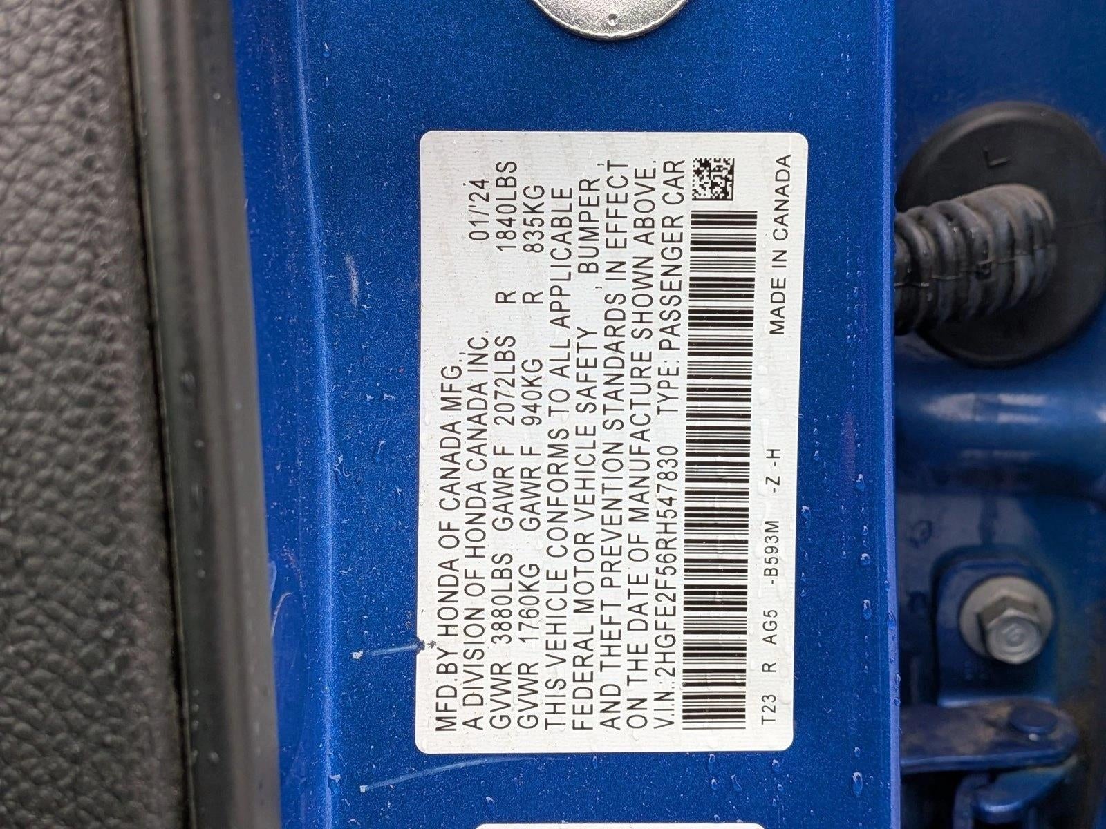 2024 Honda Civic Sedan Sport