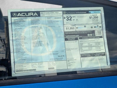 2026 Acura Integra CVT w/A-Spec Technology Package