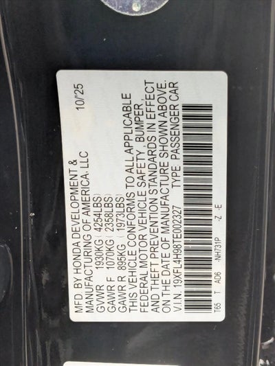 2026 Honda Civic Hatchback Hybrid Sport Touring CVT