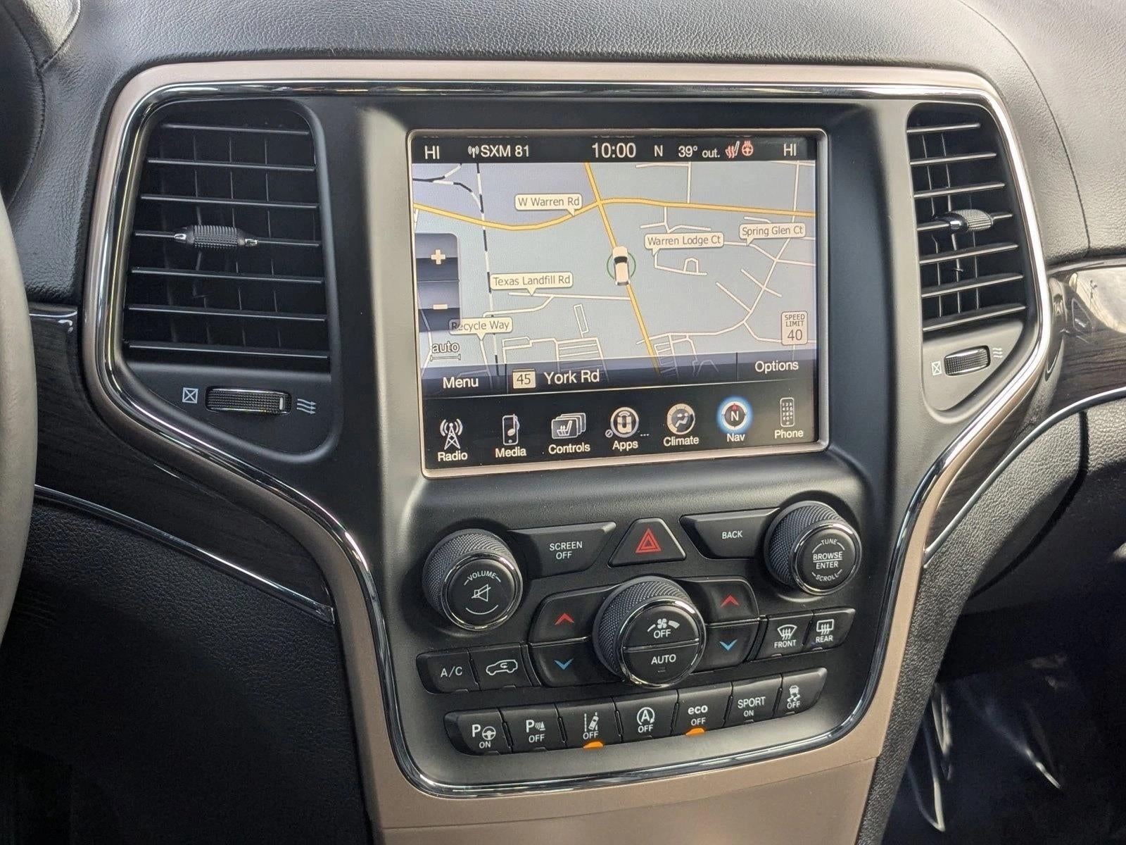 2017 Jeep Grand Cherokee Overland 4x4