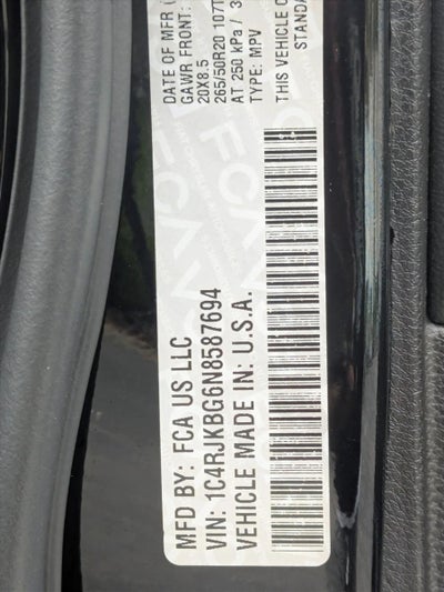2022 Jeep Grand Cherokee L Limited 4x4