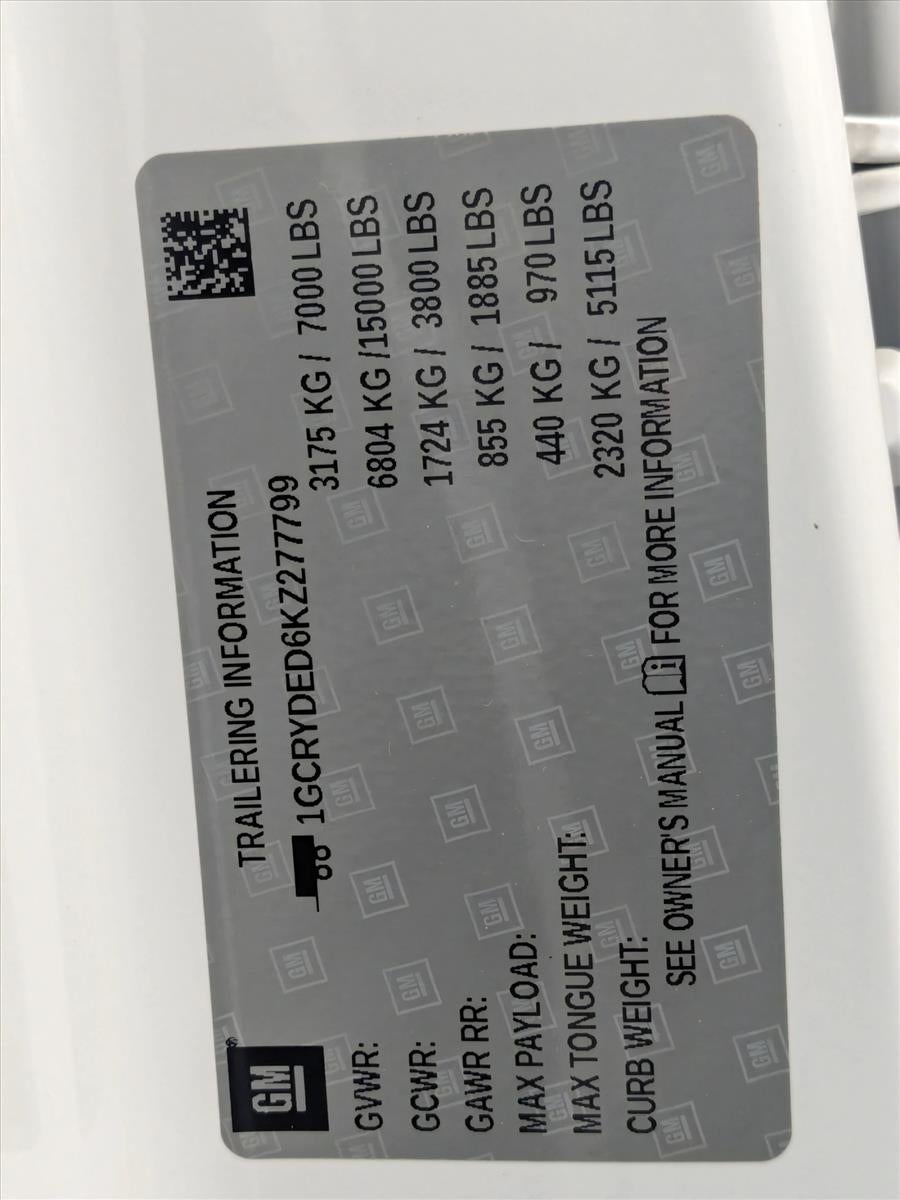 2019 Chevrolet Silverado 1500 Double Cab Standard Box 4-Wheel Drive LT