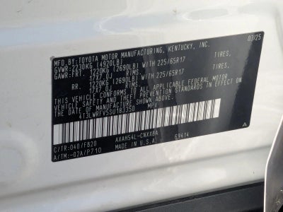 2025 Toyota RAV4 Hybrid LE AWD (Natl)