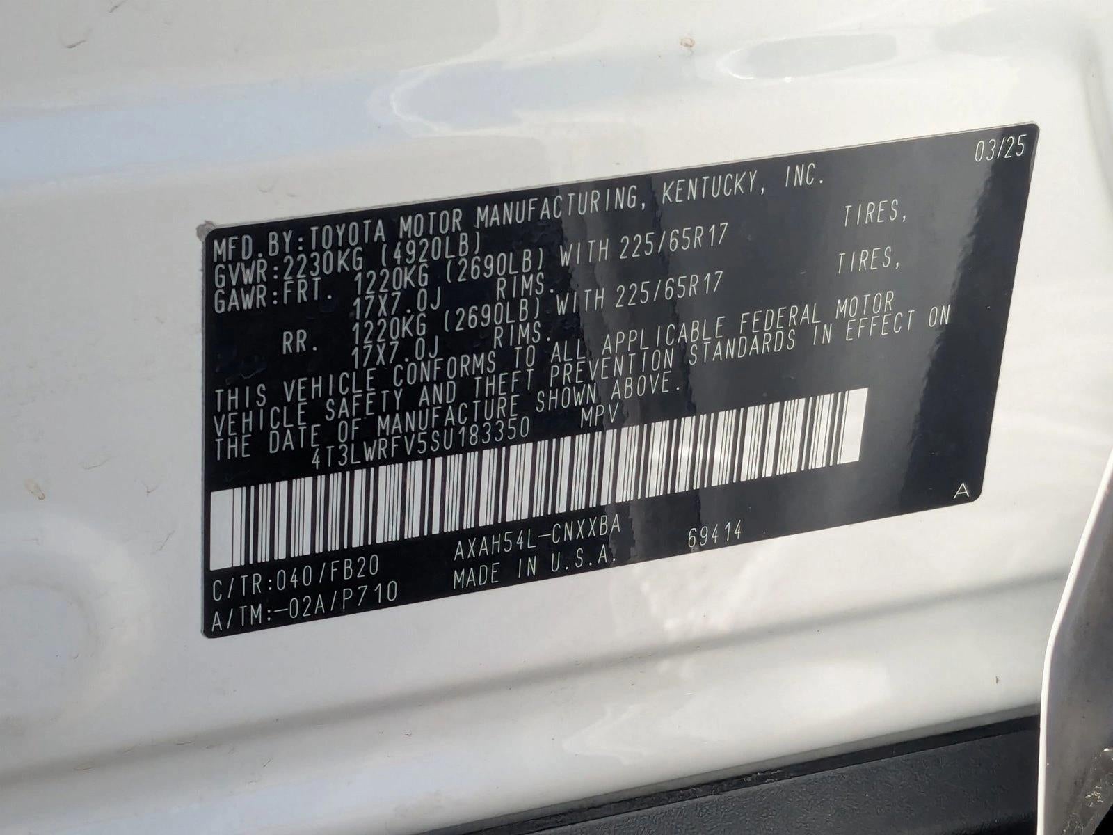 2025 Toyota RAV4 Hybrid LE AWD (Natl)