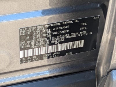 2025 Toyota RAV4 Hybrid LE AWD (Natl)