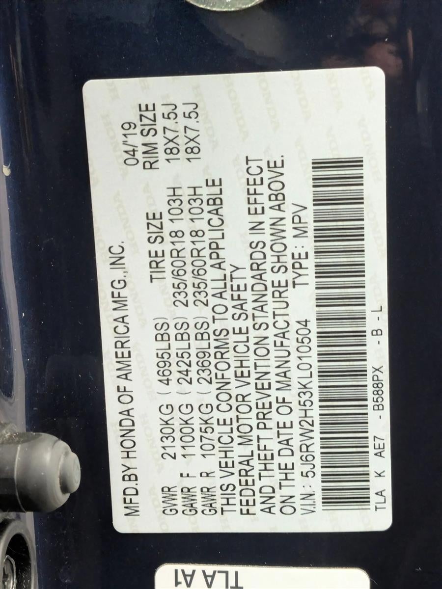 2019 Honda CR-V EX AWD