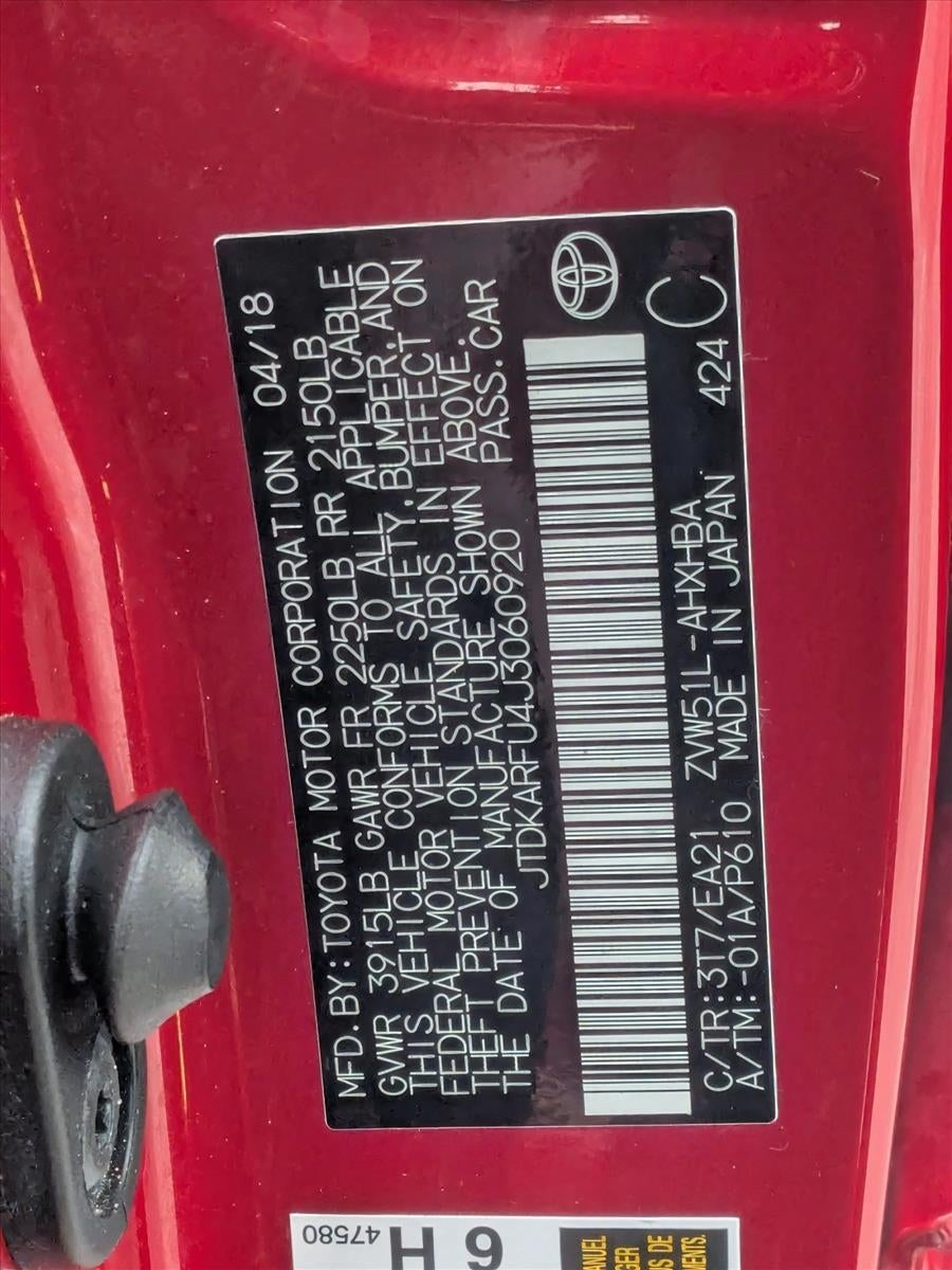 2018 Toyota Prius Four Touring (Natl)