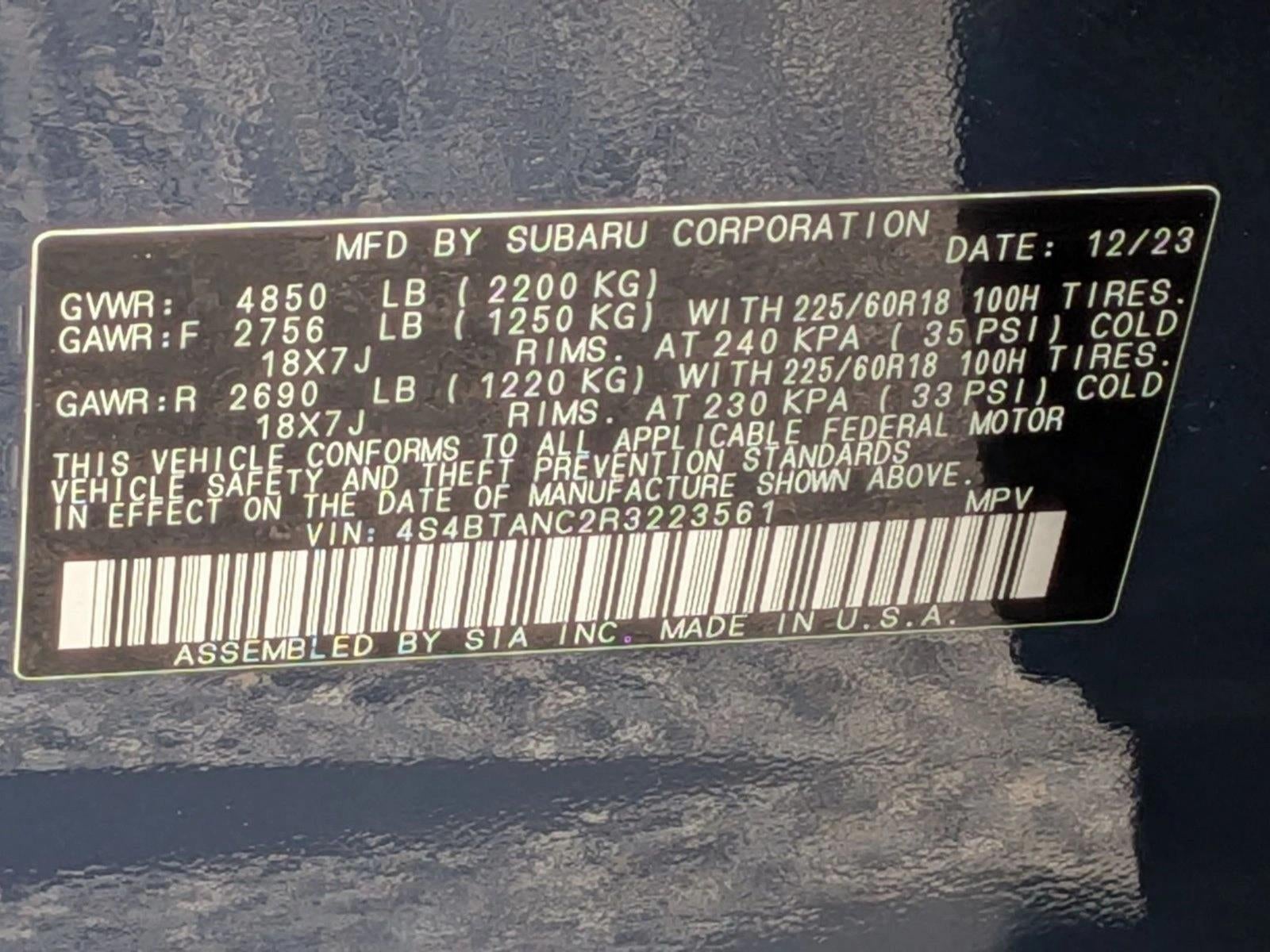 2024 Subaru Outback Limited AWD