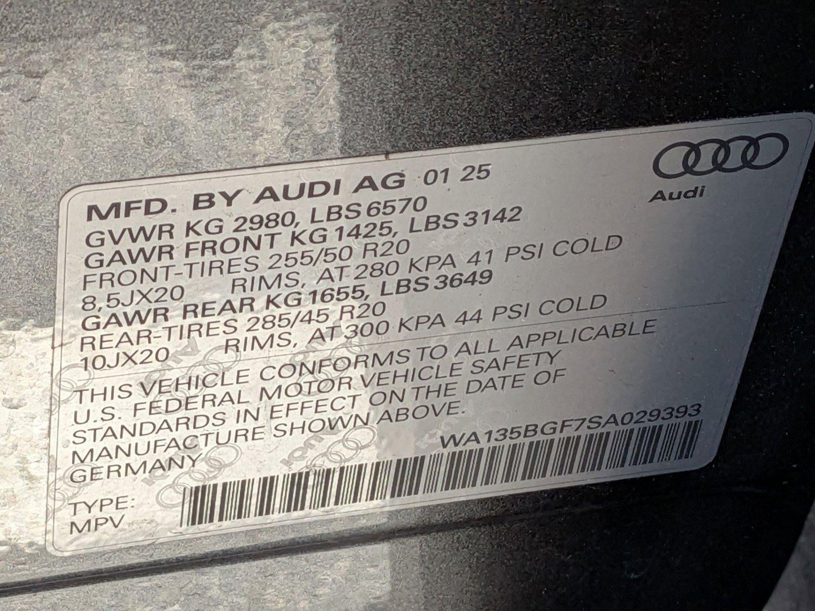 2025 Audi SQ6 e-tron Prestige quattro