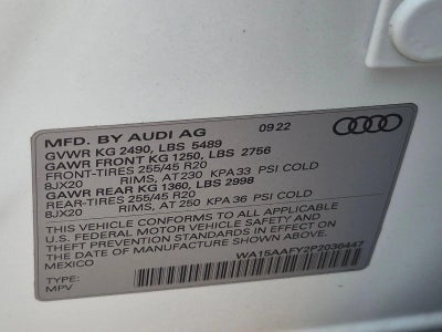 2023 Audi Q5 Sportback S line Premium Plus 45 TFSI quattro
