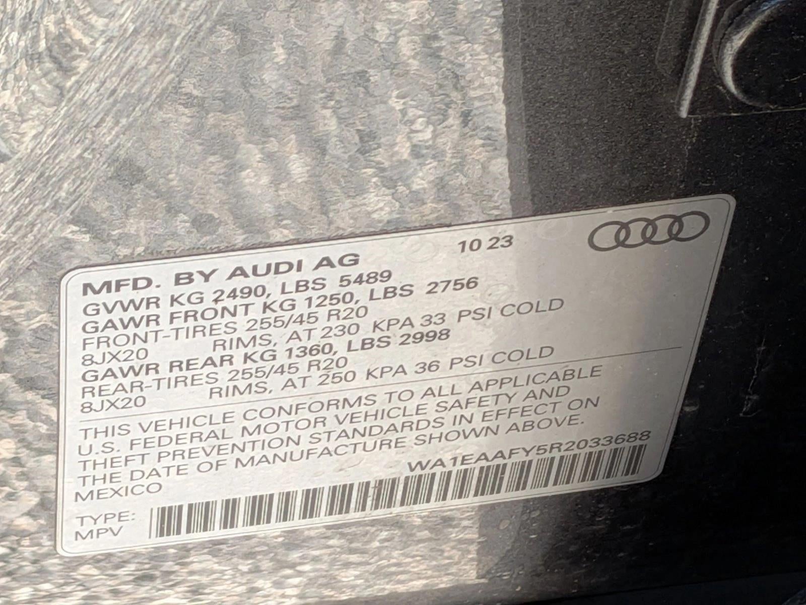 2024 Audi Q5 S line Premium Plus 45 TFSI quattro