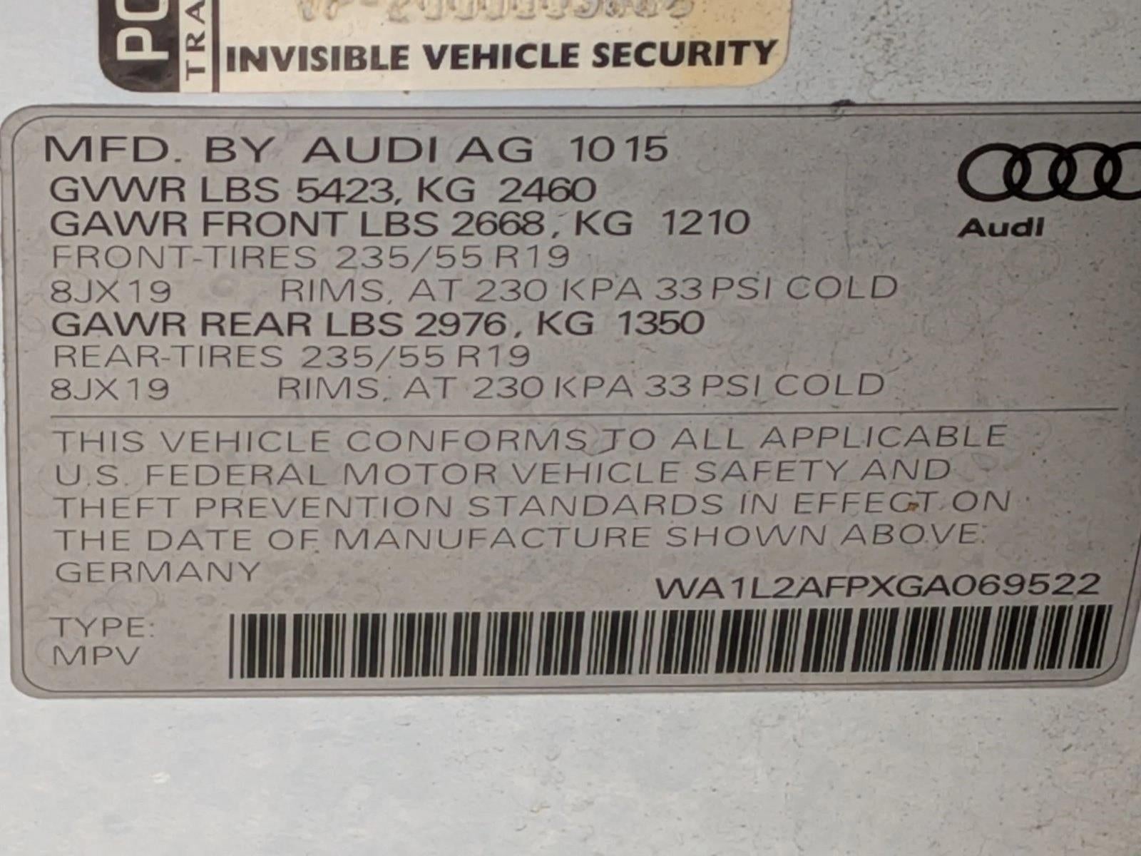 2016 Audi Q5 quattro 4dr 2.0T Premium Plus