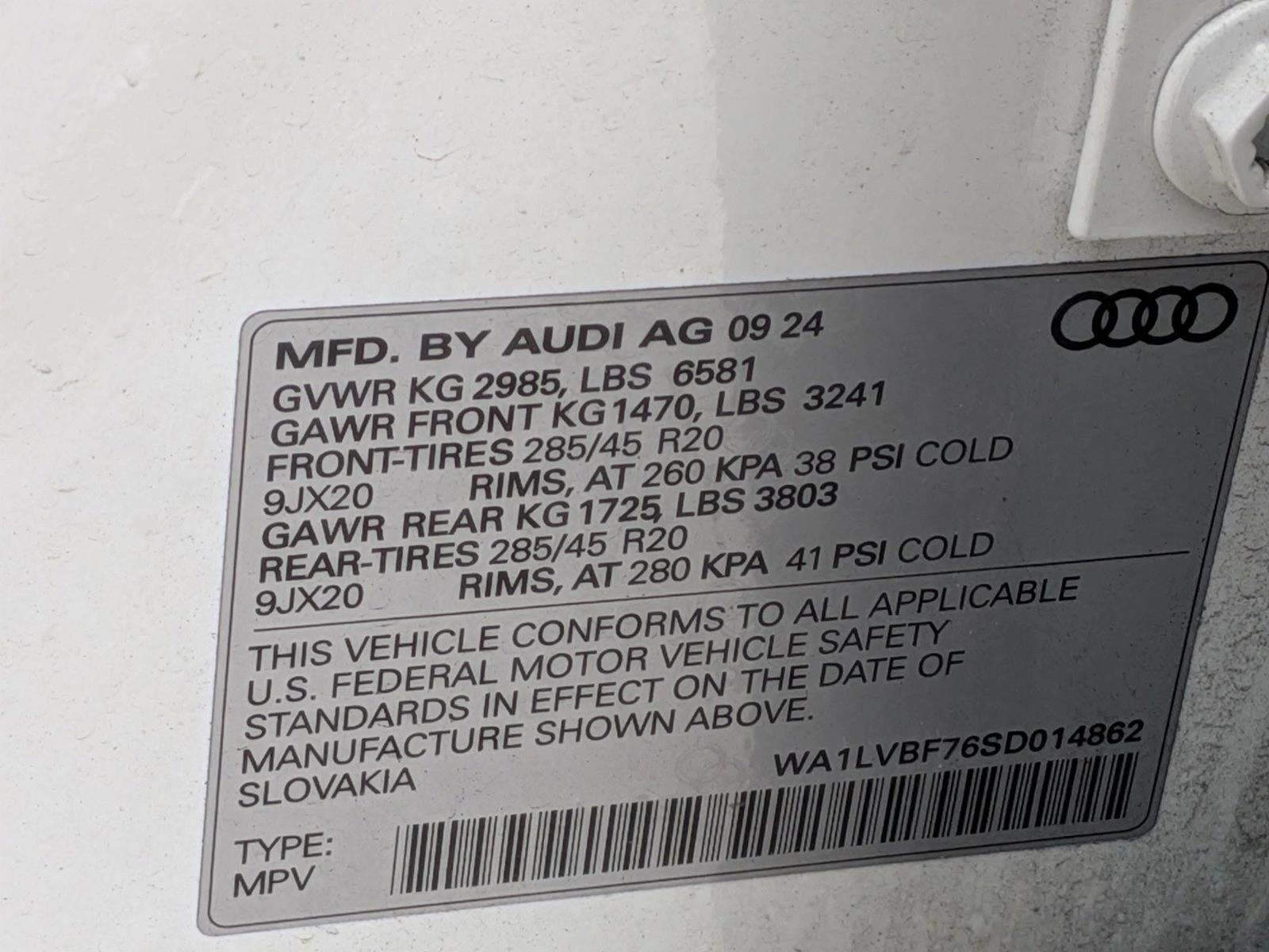 2025 Audi Q7 Premium Plus 55 TFSI quattro