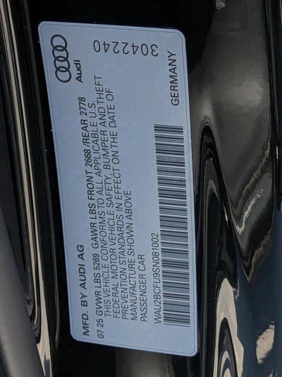 2025 Audi A5 Premium Plus 2.0 TFSI quattro