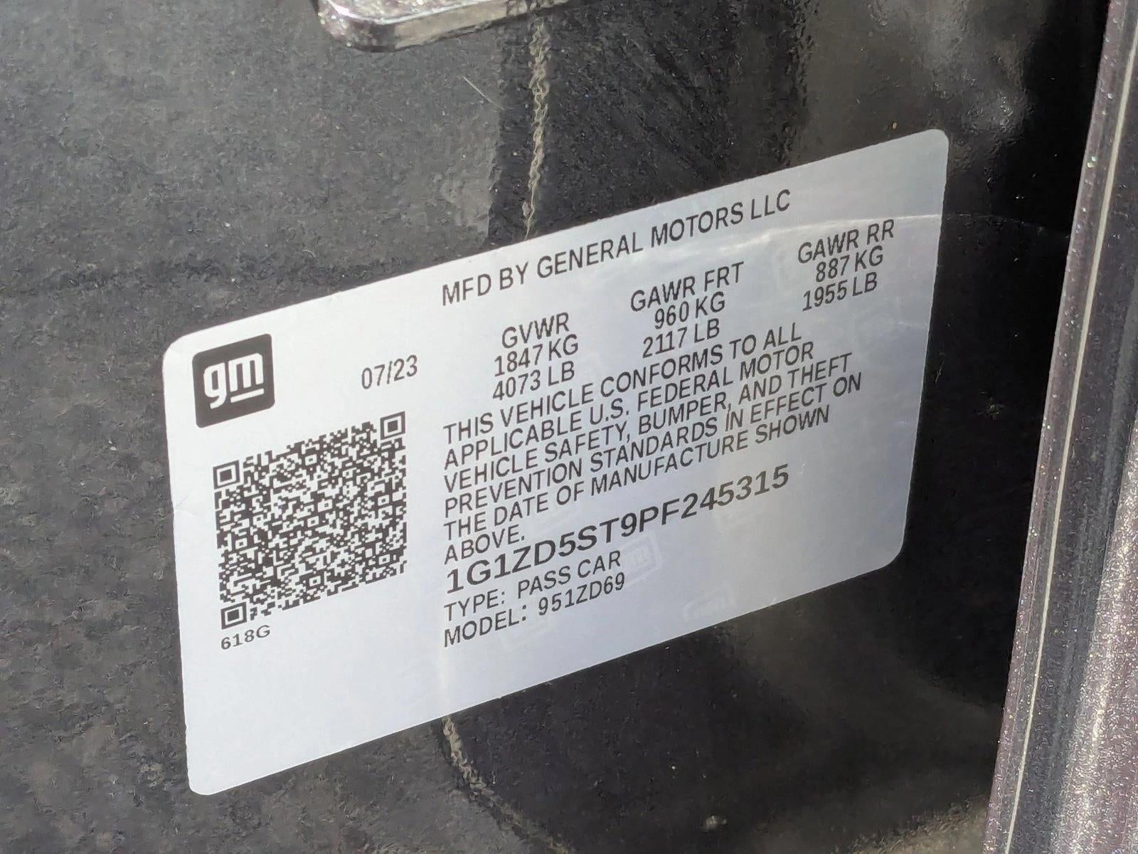 2023 Chevrolet Malibu 4dr Sdn 1LT