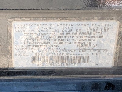 2025 Nissan Versa SV CVT