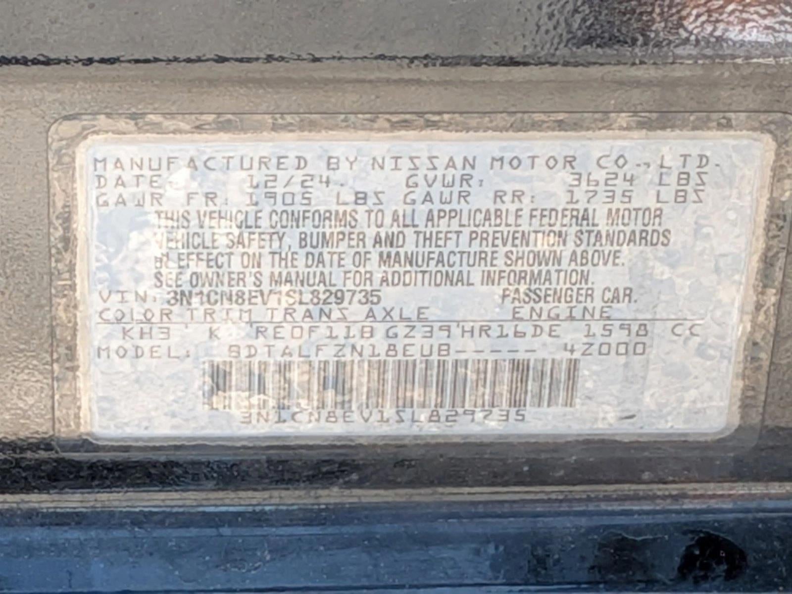 2025 Nissan Versa SV CVT