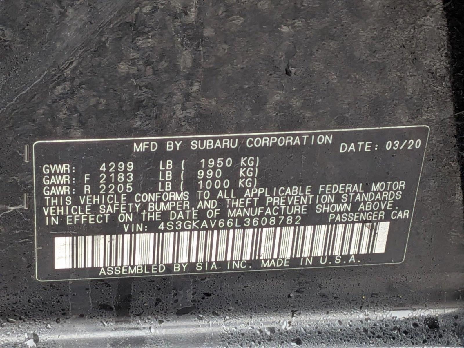 2020 Subaru Impreza Premium 4-door CVT