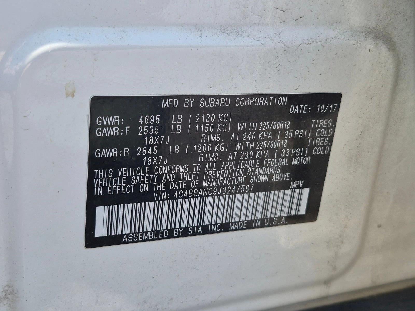 2018 Subaru Outback 2.5i Limited