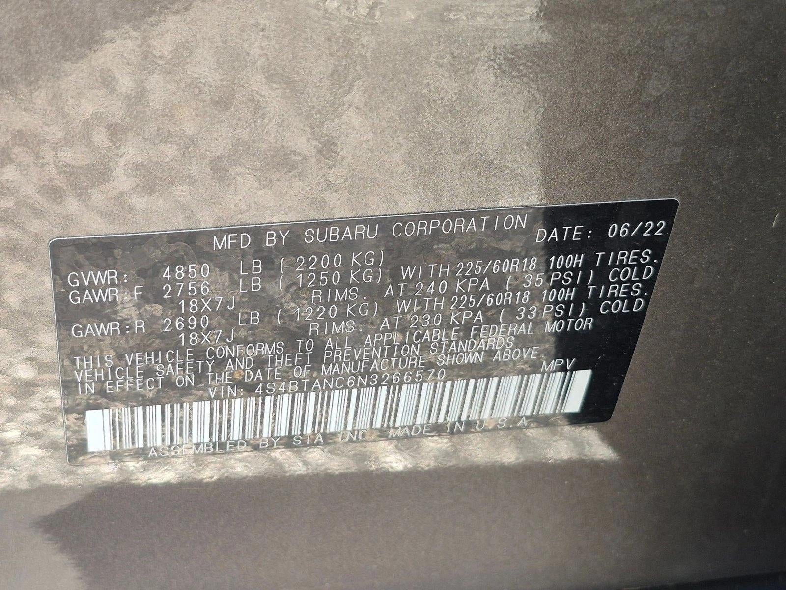 2022 Subaru Outback Limited CVT
