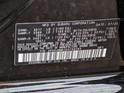 2025 Subaru Crosstrek Limited AWD