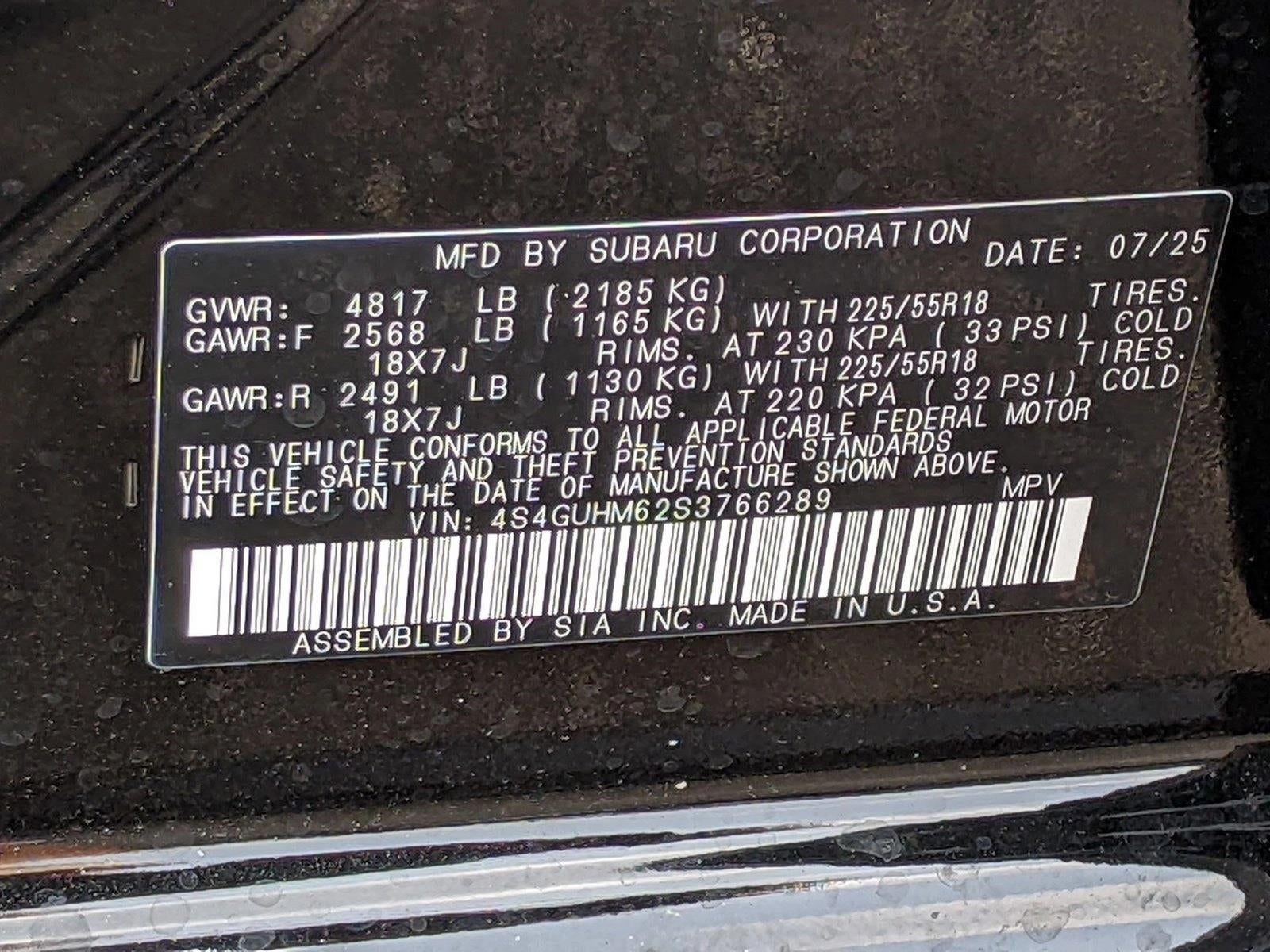 2025 Subaru Crosstrek Limited AWD