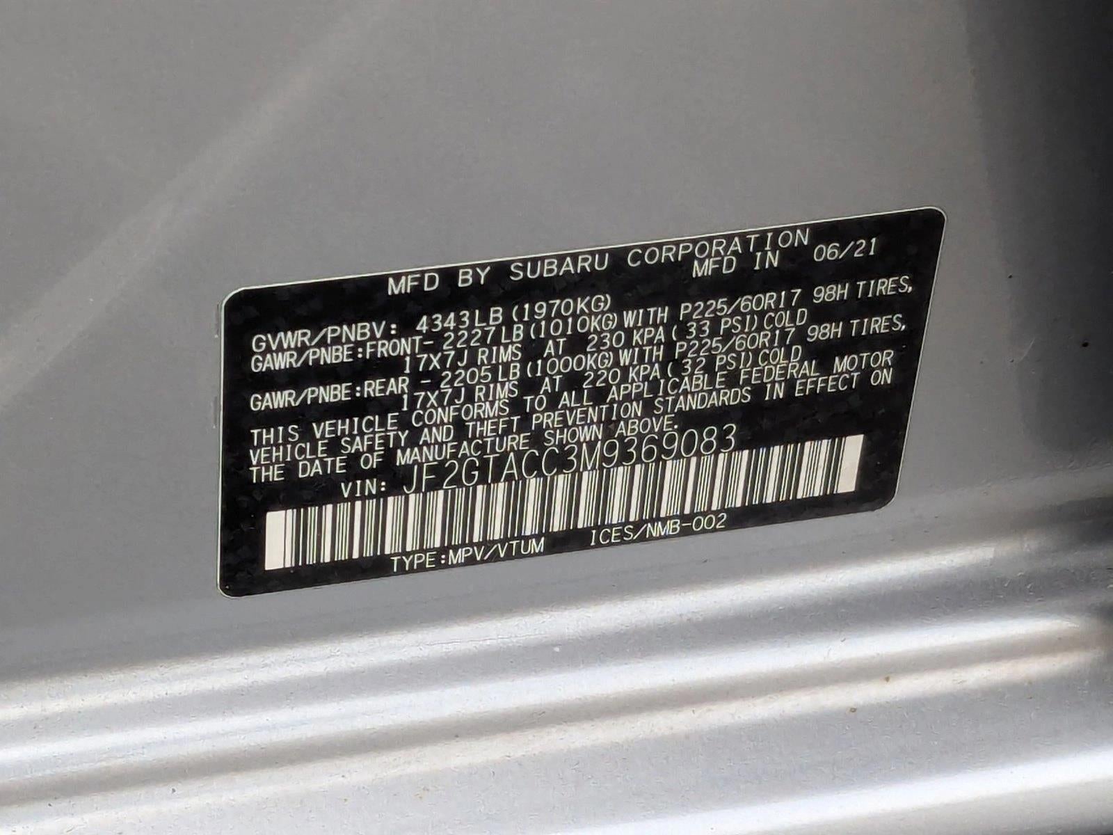 2021 Subaru Crosstrek Premium Manual