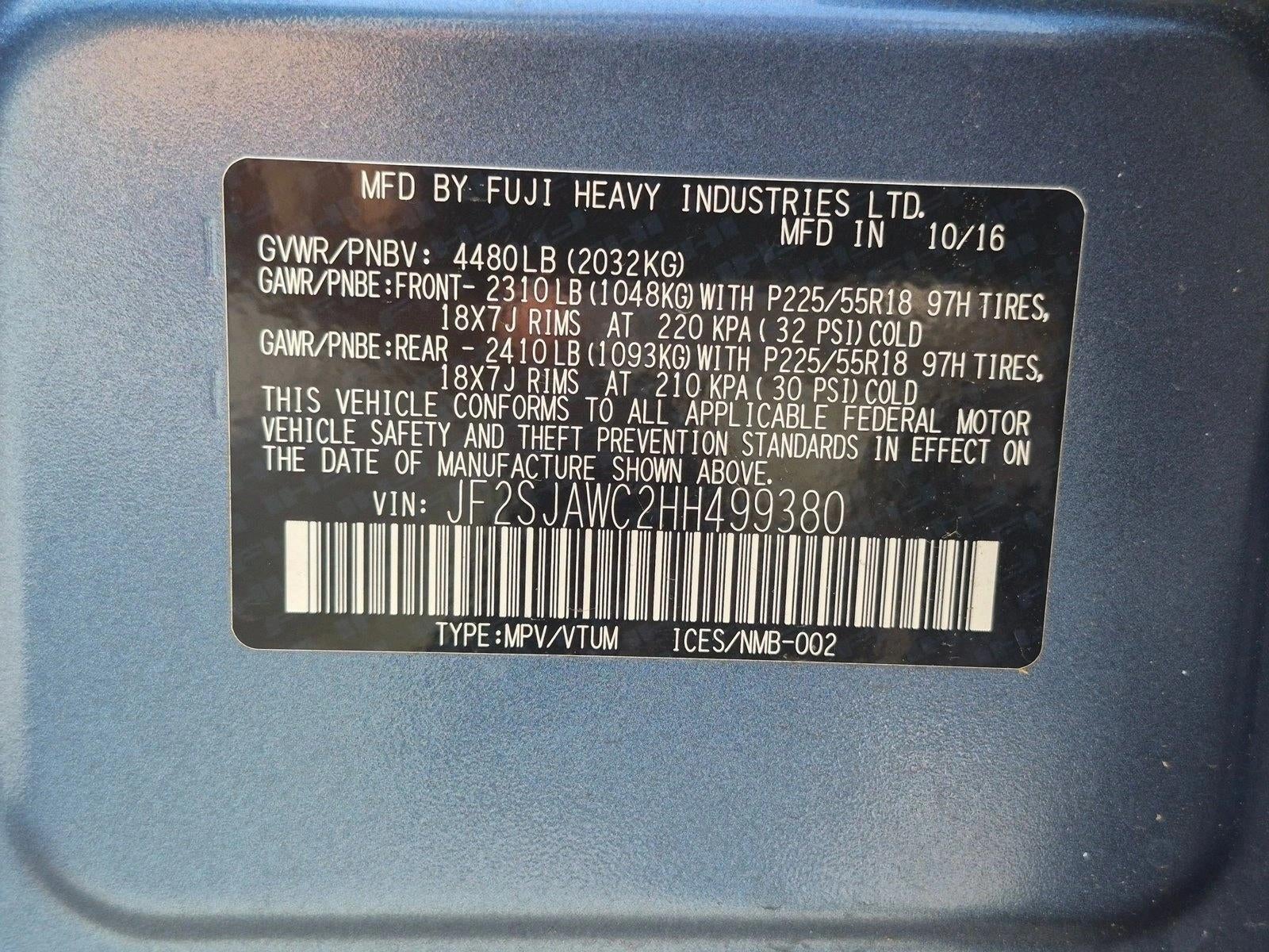 2017 Subaru Forester 2.5i Touring CVT