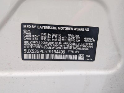2026 BMW X3 30 xDrive Sports Activity Vehicle