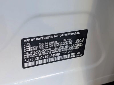 2026 BMW X3 30 xDrive Sports Activity Vehicle