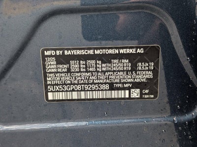 2026 BMW X3 30 xDrive Sports Activity Vehicle