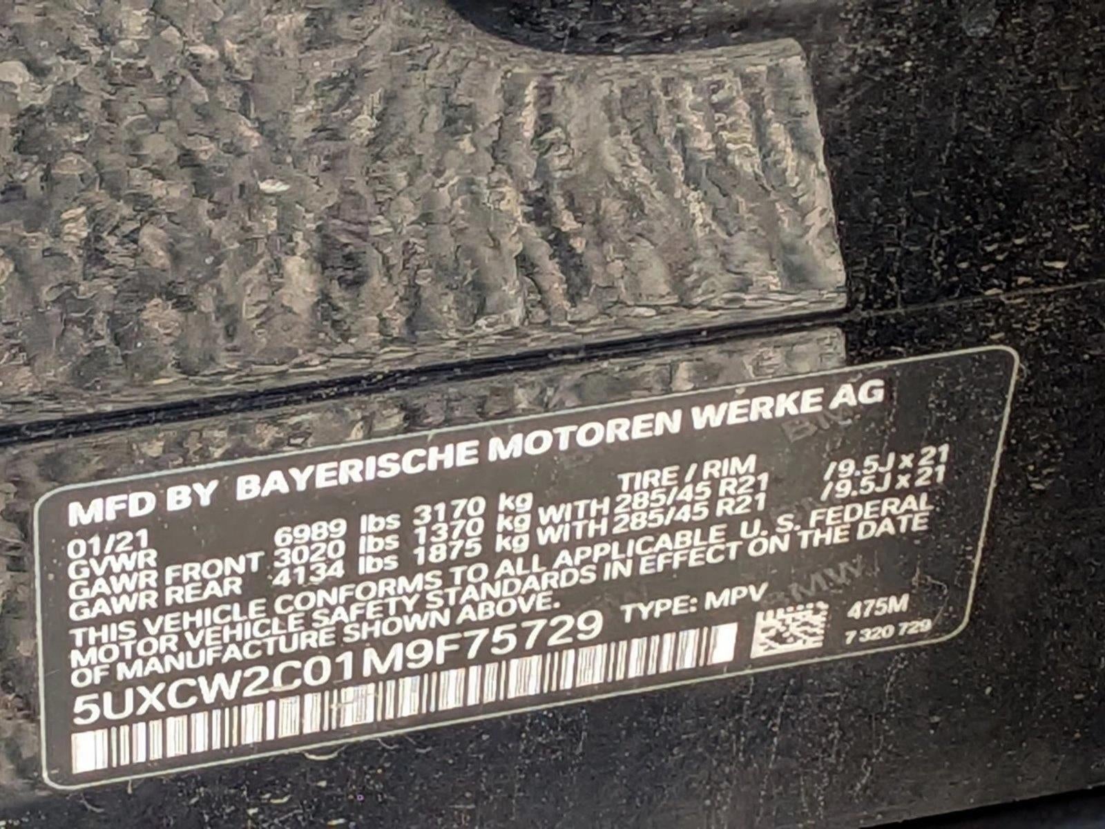 2021 BMW X7 xDrive40i Sports Activity Vehicle