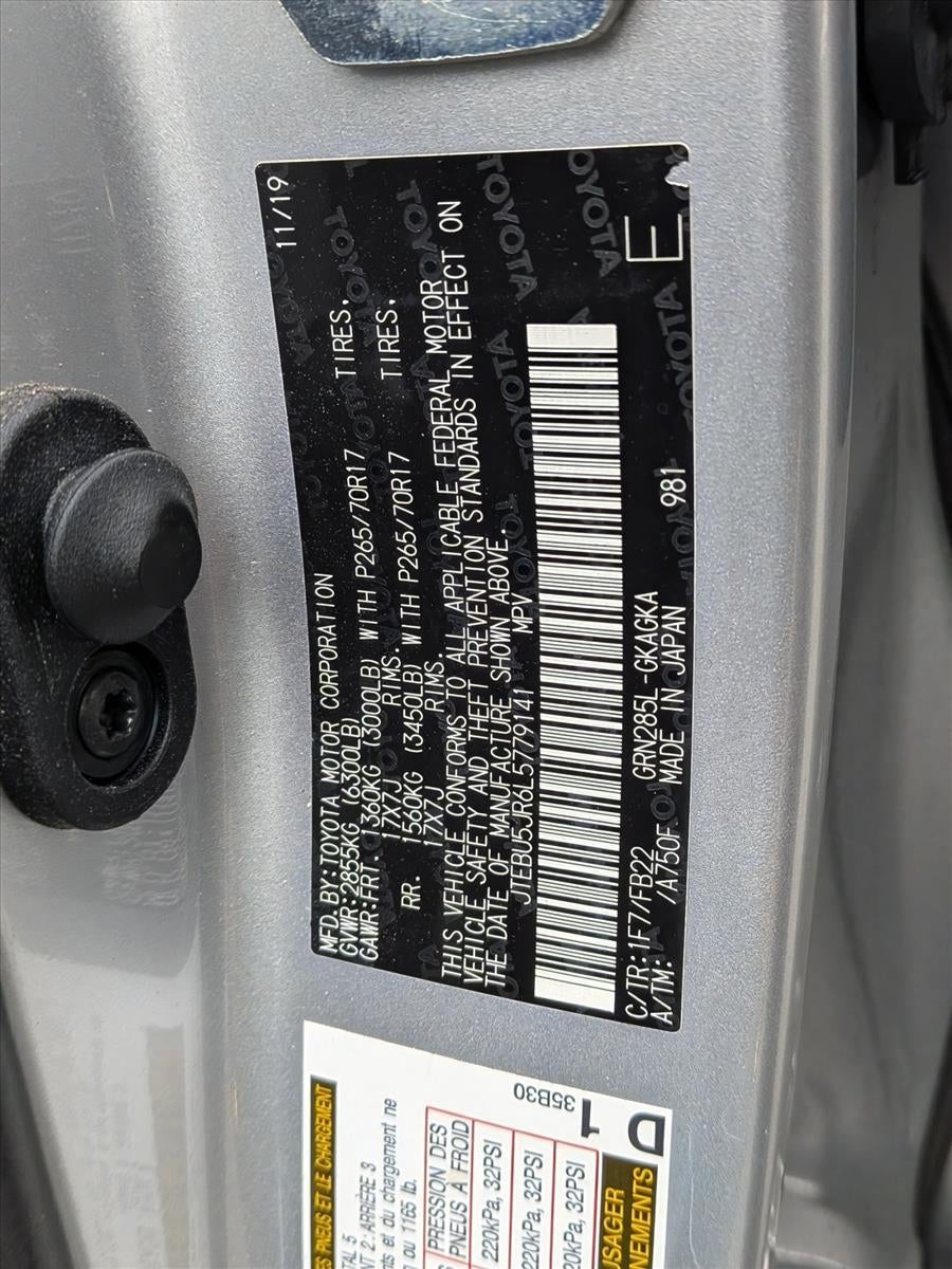 2020 Toyota 4Runner SR5 4WD (Natl)